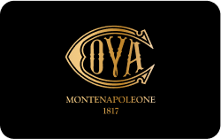 A gold "Coya Montenapoleone 1817" logo
