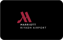 Marriott Riyadh Airport logo with stylized 'M'