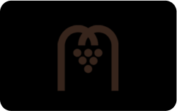 Logo with grapevine and abstract design elements