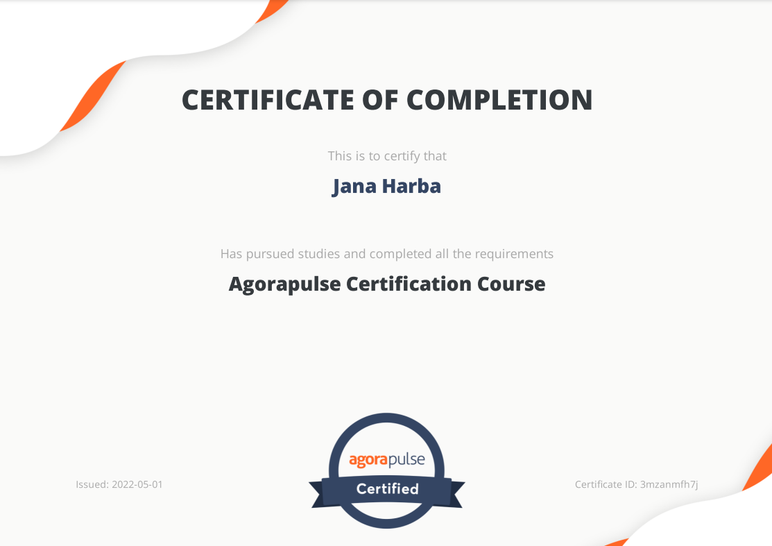 Agorapulse Certication Course